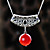  vermelho ágata colar