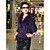  3/4 Sleeve Rabbit Fur Casual Jacket With Buttons