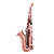  Midway rød bronze mellemliggende sopransax
