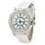  Women's Fashionable PU Analog Quartz Wrist Watch (White)