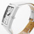  Unisex PU Analog Quartz Wrist Watch (White)