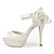  OLIVIA - Sandalen Bruiloft Stilettohak Satijn