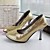  Leatherette Stiletto Closed Toe Pumps With Sparkling Glitter (More Colors)