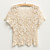 Floral Handiwork Lace T-shirt