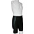  kooplus-mens ciclos cortos trajes con pantalones cortos babero (esqueleto)