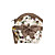 bow disegno floreale stampa wallet (11cm * 12cm * 4cm)