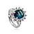  la mode cristal de diamant bague constellée