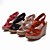  XOCHIQUETZAL - Chaussures Ouvertes à l'Arrière Lune de Miel Semelle Compensées Simili Cuir