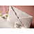  Personalized Flora Style Tri-folded Wedding Invitation With White Bow (Set of 50)