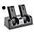  Dual USB Charging Station with 4 Rechargeable Batteries for Wii (2800mAh, Assorted Colors)