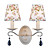  2-Light Wall Light in Country Style