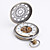 blanco de aleación mecánica de la mujer reloj de bolsillo analógico (bronce)