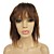  Full Lace 8 Inch 100% Human Hair Yaki Straight Hair Wig