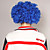  bleu afro postiche