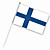  nylon finland flag (30 x 14 cm)