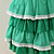  vestido de alça de polka em camadas