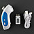  Nunchuk wireless ricaricabile per wii (bianco)