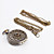  blanco de aleación mecánica de la mujer reloj de bolsillo analógico (bronce)