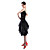  vestido de poliéster mulheres de dança latin / moderno