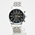  Pair of Casual Alloy Analog Quartz Couple Watches with Black Face (Silver)
