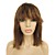  Full Lace 12 Inch 100% Human Hair Straight Hair Wig with Bang