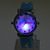  Children’s Dolphin Style Silicone Analog Quartz Wrist Watch with Flashing LED Light (Blue)