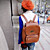  mochila dos alunos pu com fivela de cobre