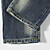  elegante da uomo 'jeans tubo dritto con fori
