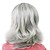  Capless Syntheitc Grey Short Straight Party Wig