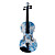  Kinglos - (YZ-1201) Blue-White Porcelain Design Solid Spruce Violin Outfit (Multi-Size)