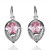  Moda 18k strass liga corte brincos redondos