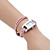  tiempo de las mujeres de piel pu estilo de la banda analógica reloj pulsera de cuarzo (colores surtidos)