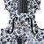  kinglos - (hb-1309) 4/4 svart keramikk utforming solid gran fiolin antrekk