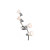  Artistic Metal Semi Flush Mount Spot Lights with 4 Lights Glass Shades