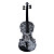  kinglos - (hb-1309) 4/4 svart keramikk utforming solid gran fiolin antrekk