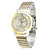  (Par) Elegante Reloj de Pulsera para Parejas de Mecanismo Quartz Análogo - Plateado Con Dorado