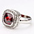  Gorgeous 18K Gold Plated Red Square Crystal Fashion Ring