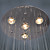  K9 Crystal Chandelier with 4 Lights in Globe Shape