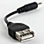  1-Mode 4-LED Flashlight with USB Cable (20ML, 1xAA, Random Color)