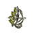  Luxurious Cubic Zirconia Platinum Plated Four Irregular Shape Fashion Ring (More Colors)