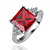  Gorgeous 18K Gold Plate Square Crystal Fashion Ring (More Colors)