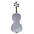  kinglos - (hb-1308) 4/4 sølv blomst design solid gran fiolin antrekk (hvit)