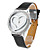  Women's Heart-Shaped PU Leather Style Analog Quartz Bracelet Watch (Assorted Colors)