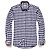  camisa para hombre de verificación informal 'de algodón de manga larga