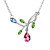  Austrian Crystal With Real Platinum Plated  Anti-Allergy Ladies Necklace Spring Overflowing (More Colors)