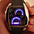  Men's Aviation Rubber Digital LED Wrist Watch with Box (Black)