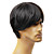  Capless Fashion Men's Short Black Straight Synthetic Hair Wig