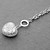 mote sølv belagt rhinestone hjerte charm kvinners armbånd
