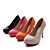  couro sintético estilete bombas de salto plataforma / / Partido eveningshoes (mais cores)