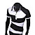  hombres bolsito negro y de color blanco de manga corta polo